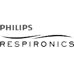 Philips Respironics logo greyscale