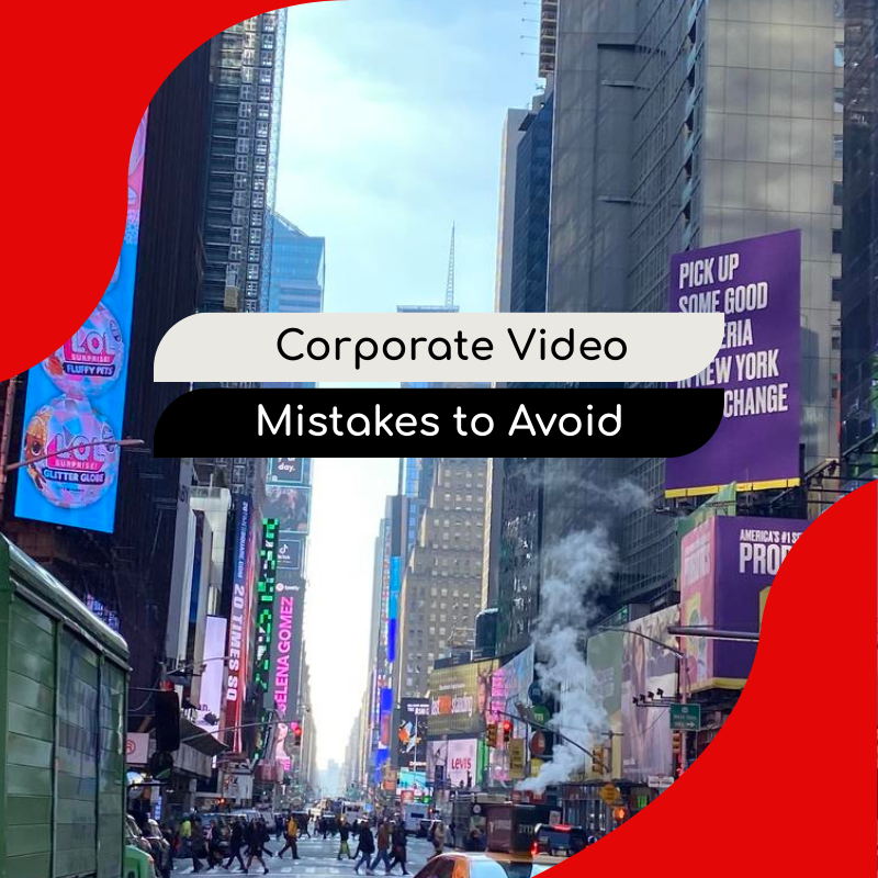 Top mistakes to avoid when production corporate video title card
